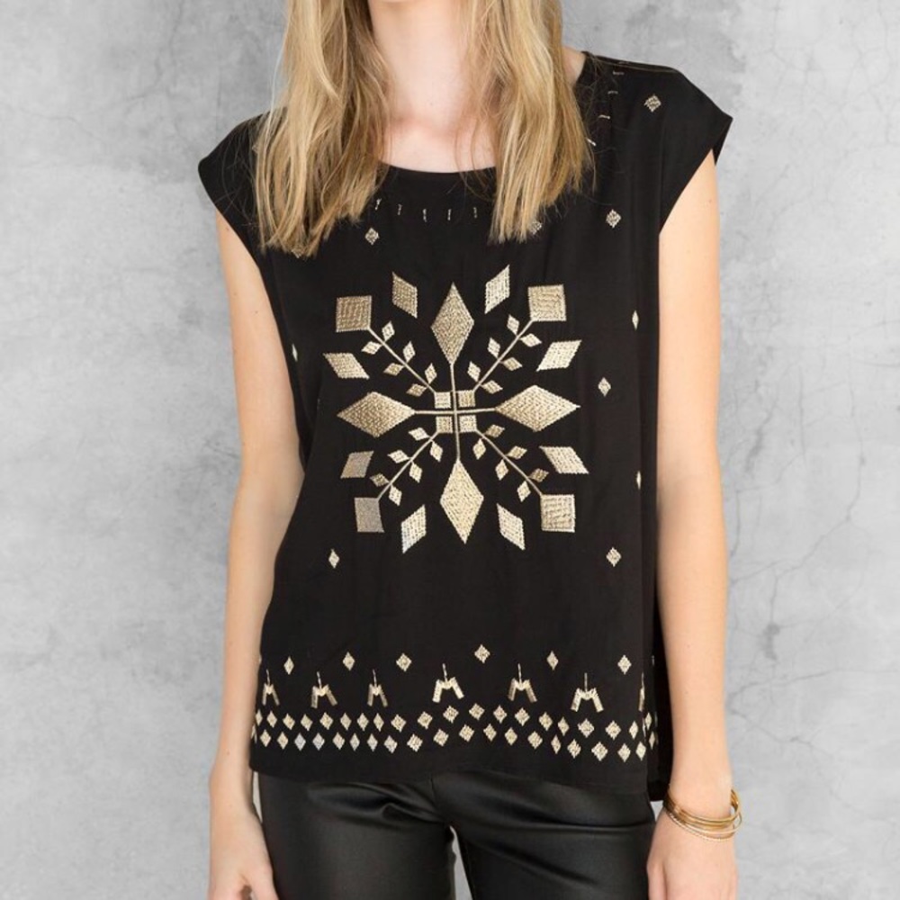 Francesca’s Embroidered Blouse